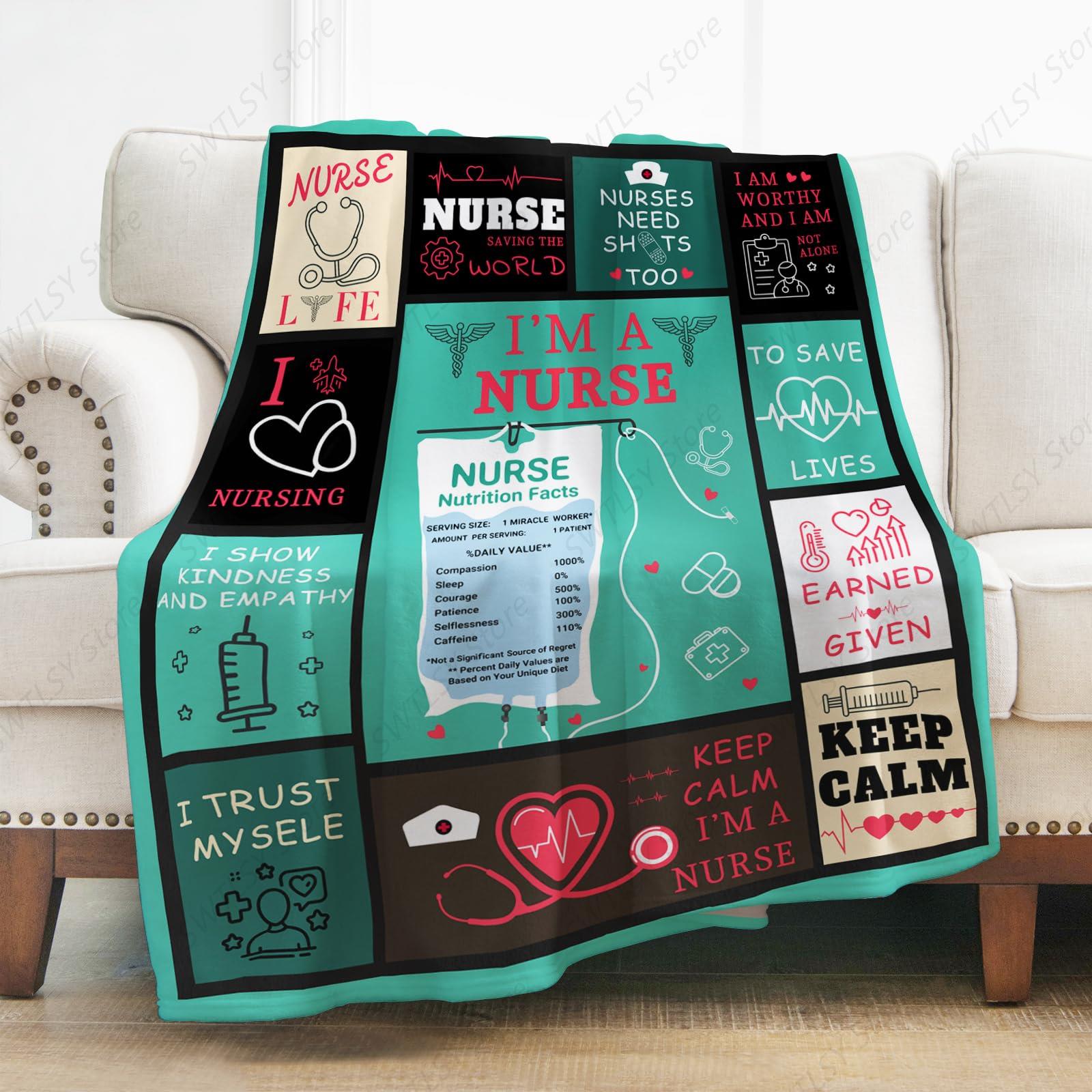 Home Textiles Week - Nurse Blanket Gifts for Women Men,