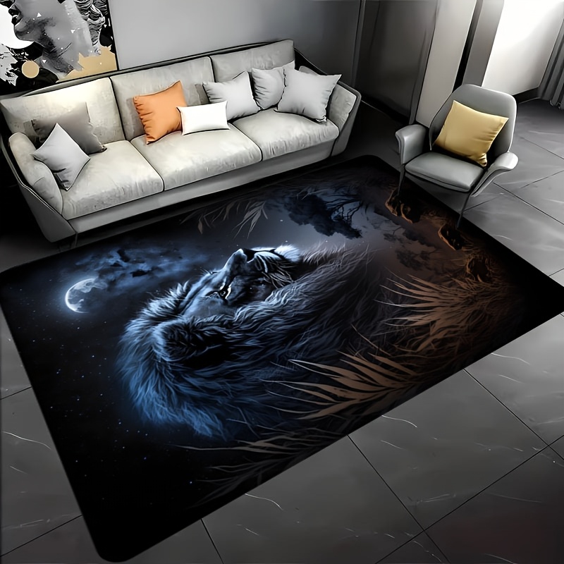 Home Textiles Designer - Starry Night Lion Floor Mat -