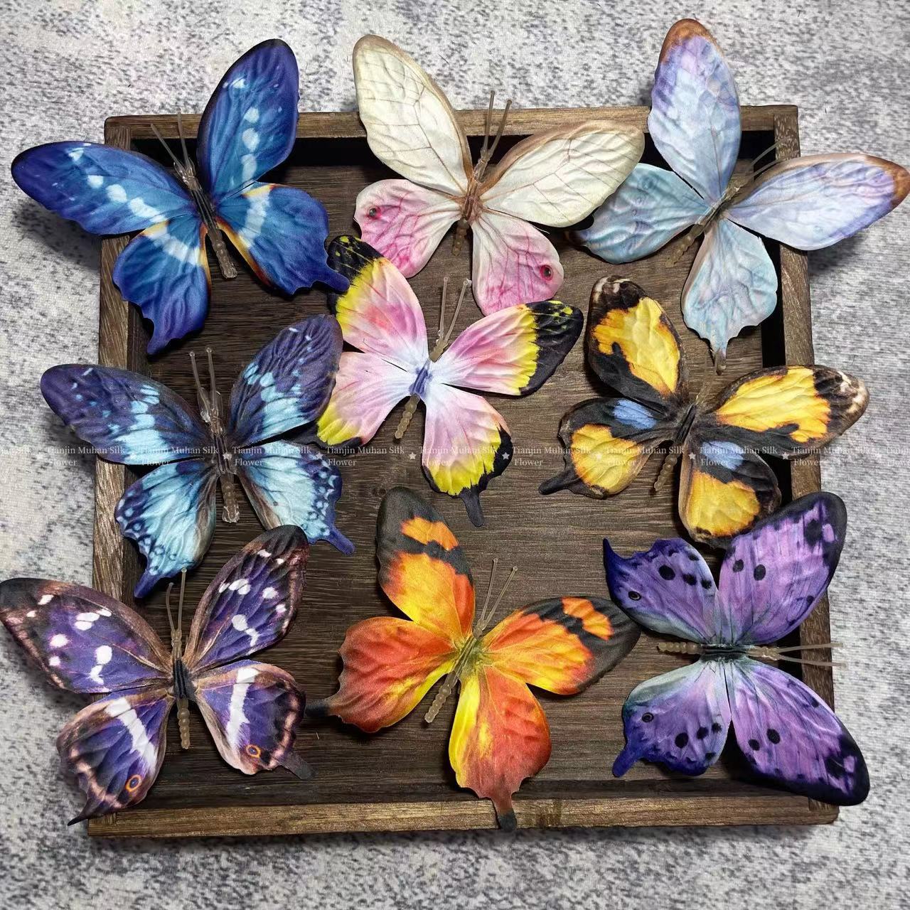 Home Textiles Designer - 9Pcs Large Bionic Butterfly Artificial Butterfly