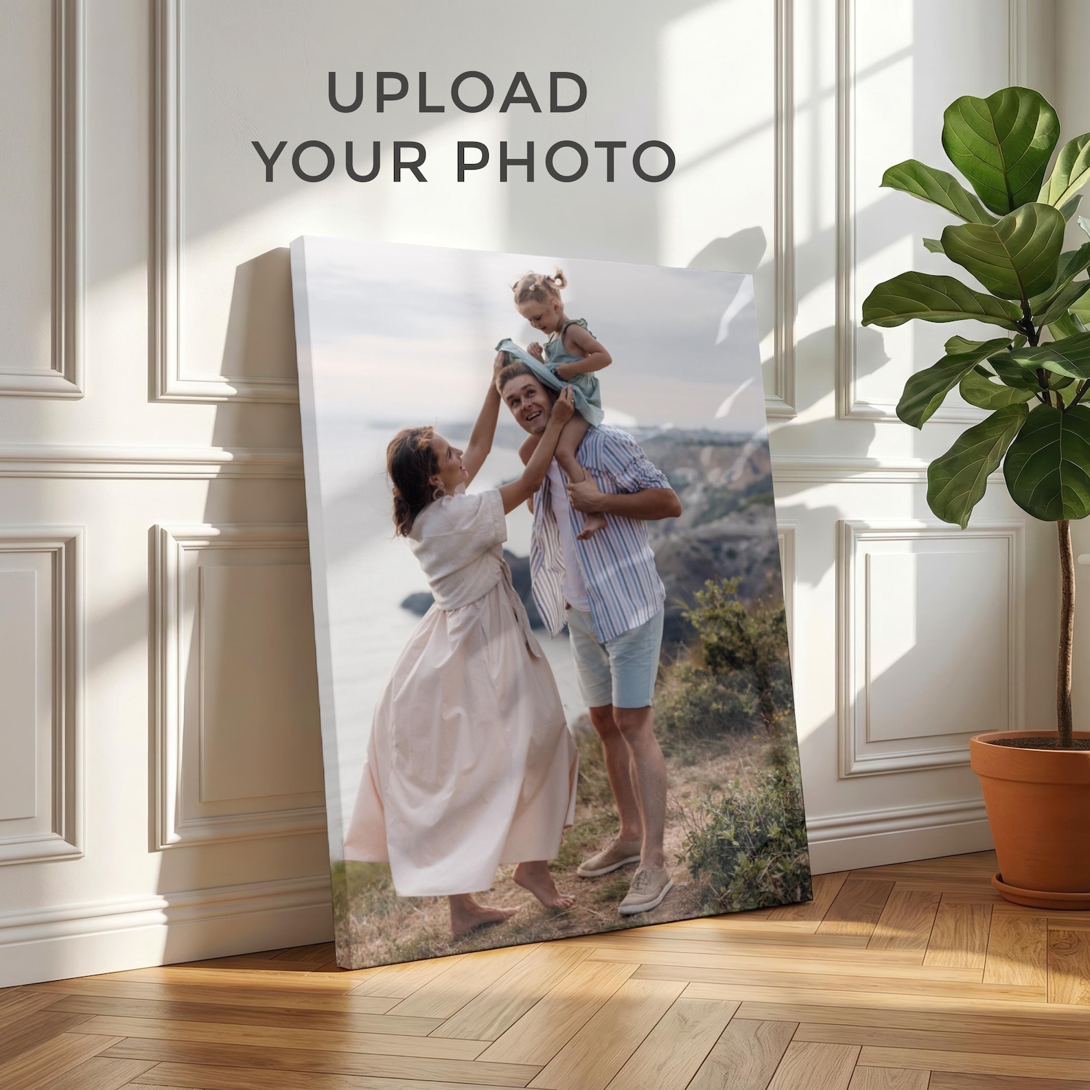 Home Textiles Usa - Personalized Photo Canvas, Custom Family Wall