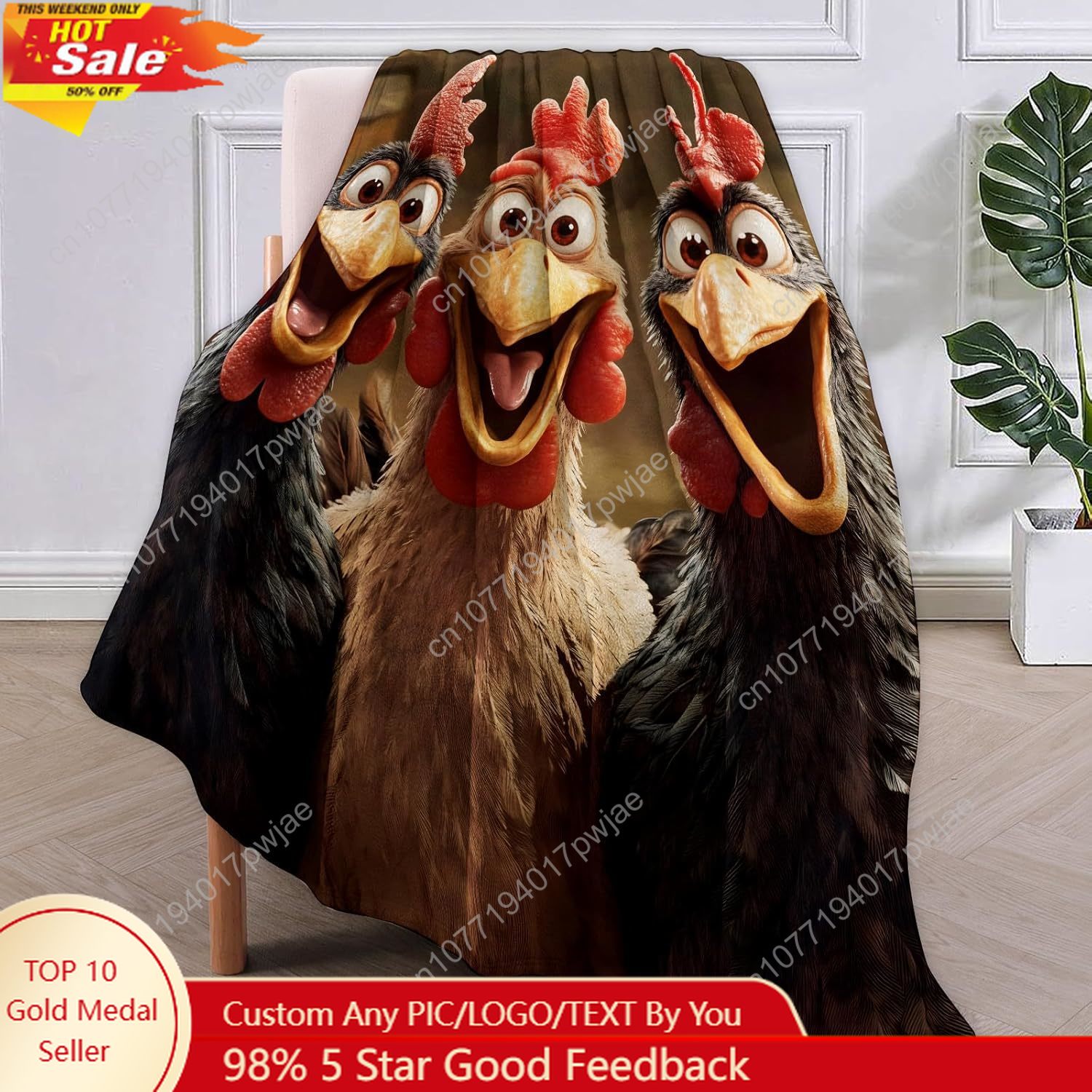 Chickens Blanket Gifts for Wom - Home Textiles Usa recension och pris