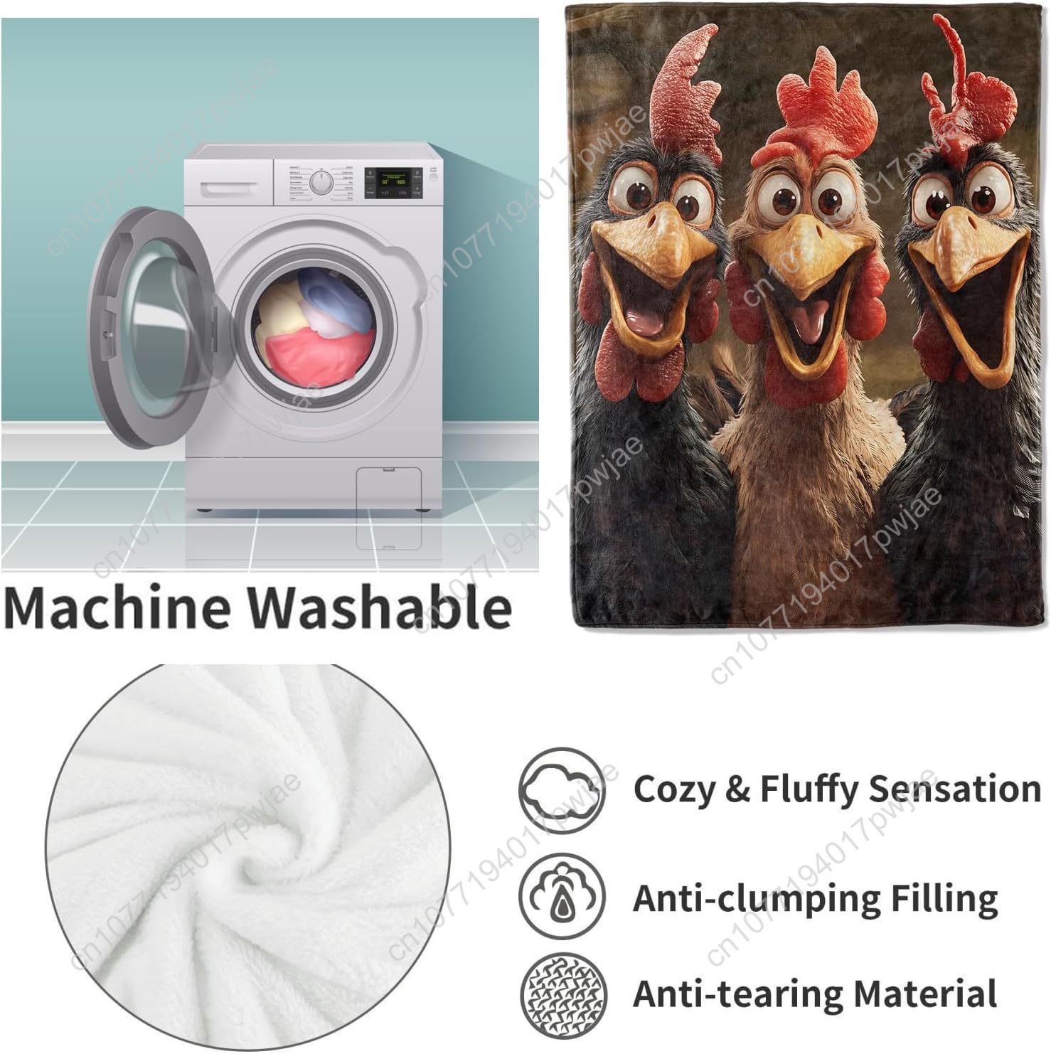 Chickens Blanket Gifts for Wom - Home Textiles Usa recension och pris