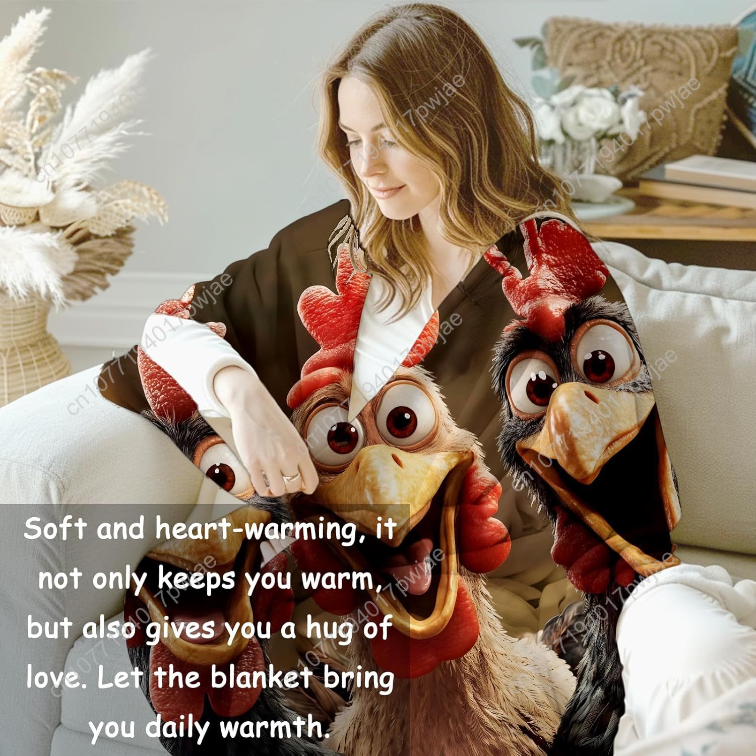 Chickens Blanket Gifts for Wom - Home Textiles Usa recension och pris