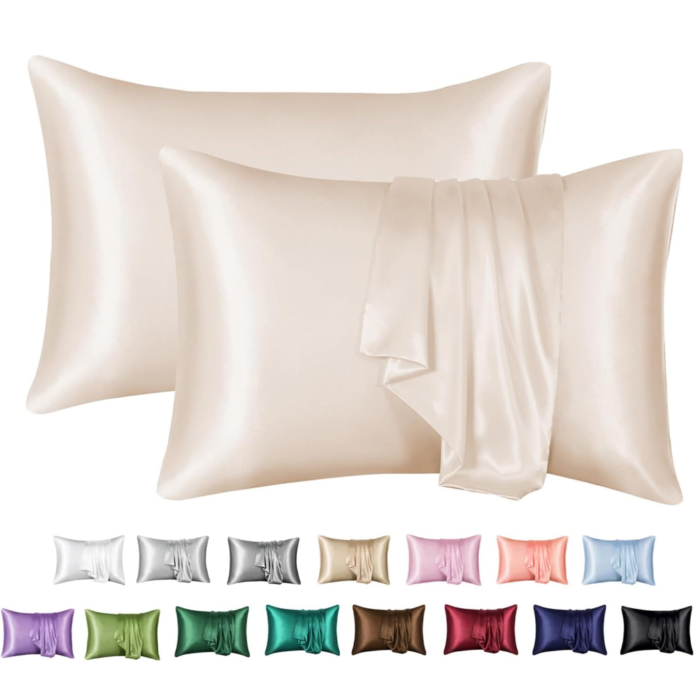 2 Pack Satin Pillowcase for Ha - Home Textiles Super Soft recension och pris
