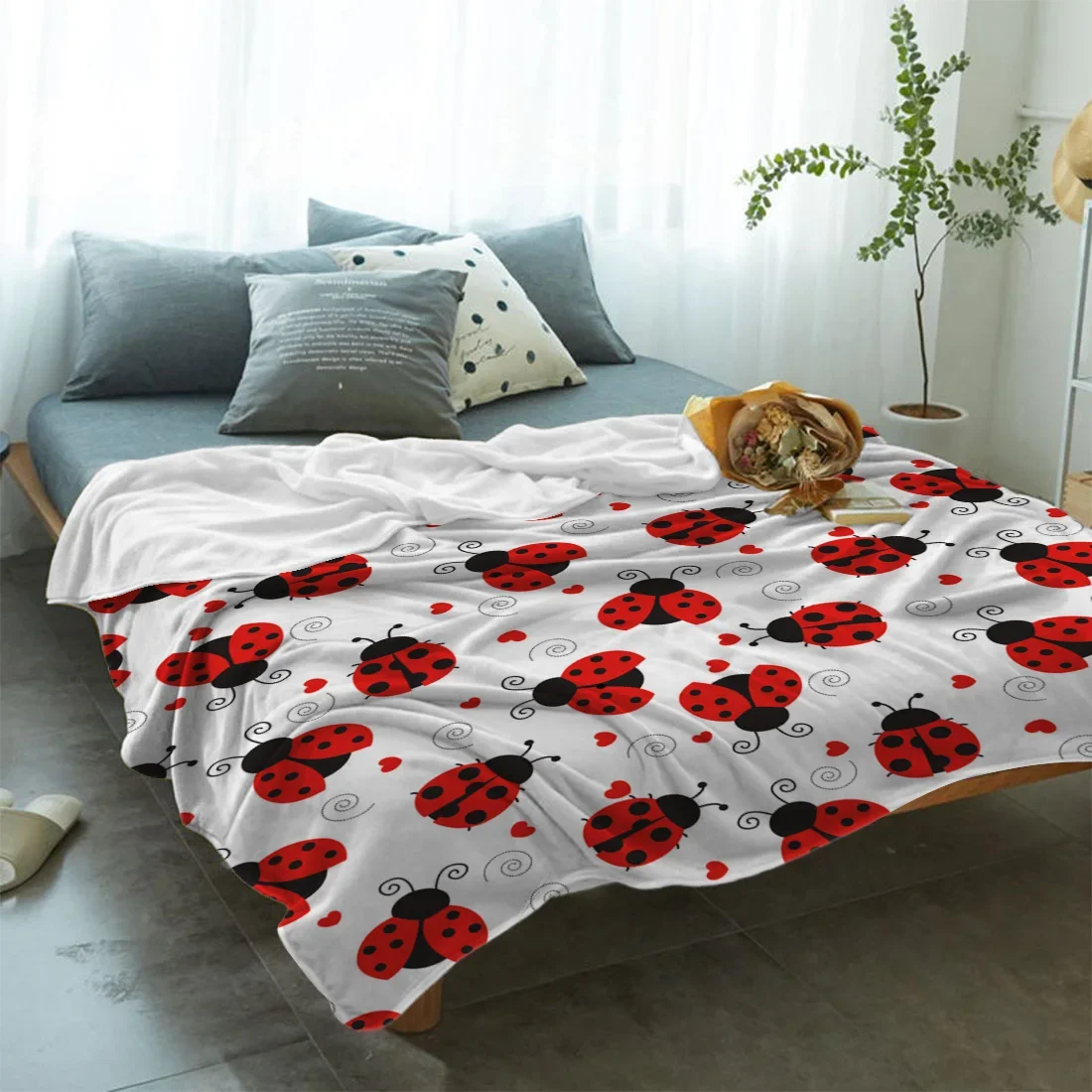 Fleece Throw Bed Blanket – Lig - Home Textiles Super Soft recension och pris