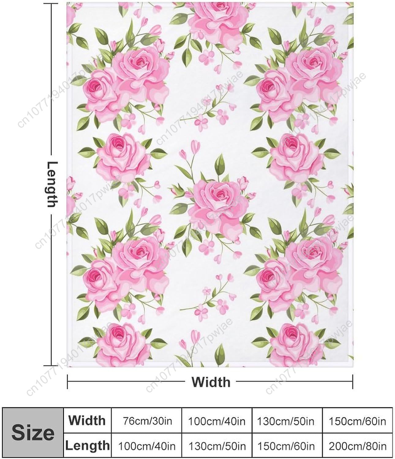 Pink Flower Throw Blanket Flor - Home Textiles Usa recension och pris