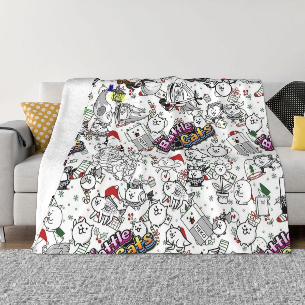 Battle Cats Game Blankets Flee - Home Textiles Super Soft recension och pris