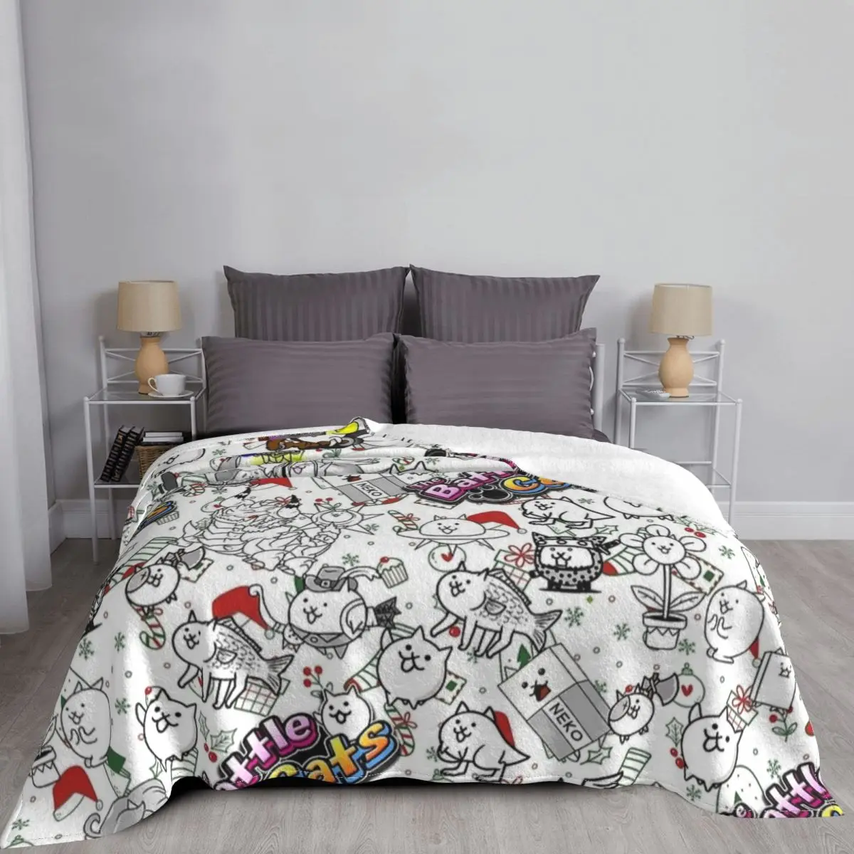 Battle Cats Game Blankets Flee - Home Textiles Super Soft recension och pris