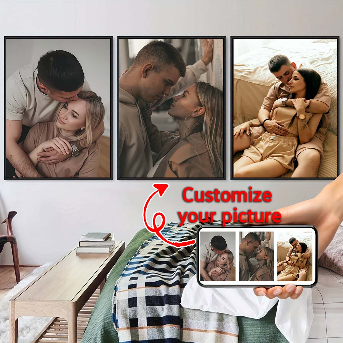 Triptych - 2D custom photo woo - Home Textiles Usa recension och pris