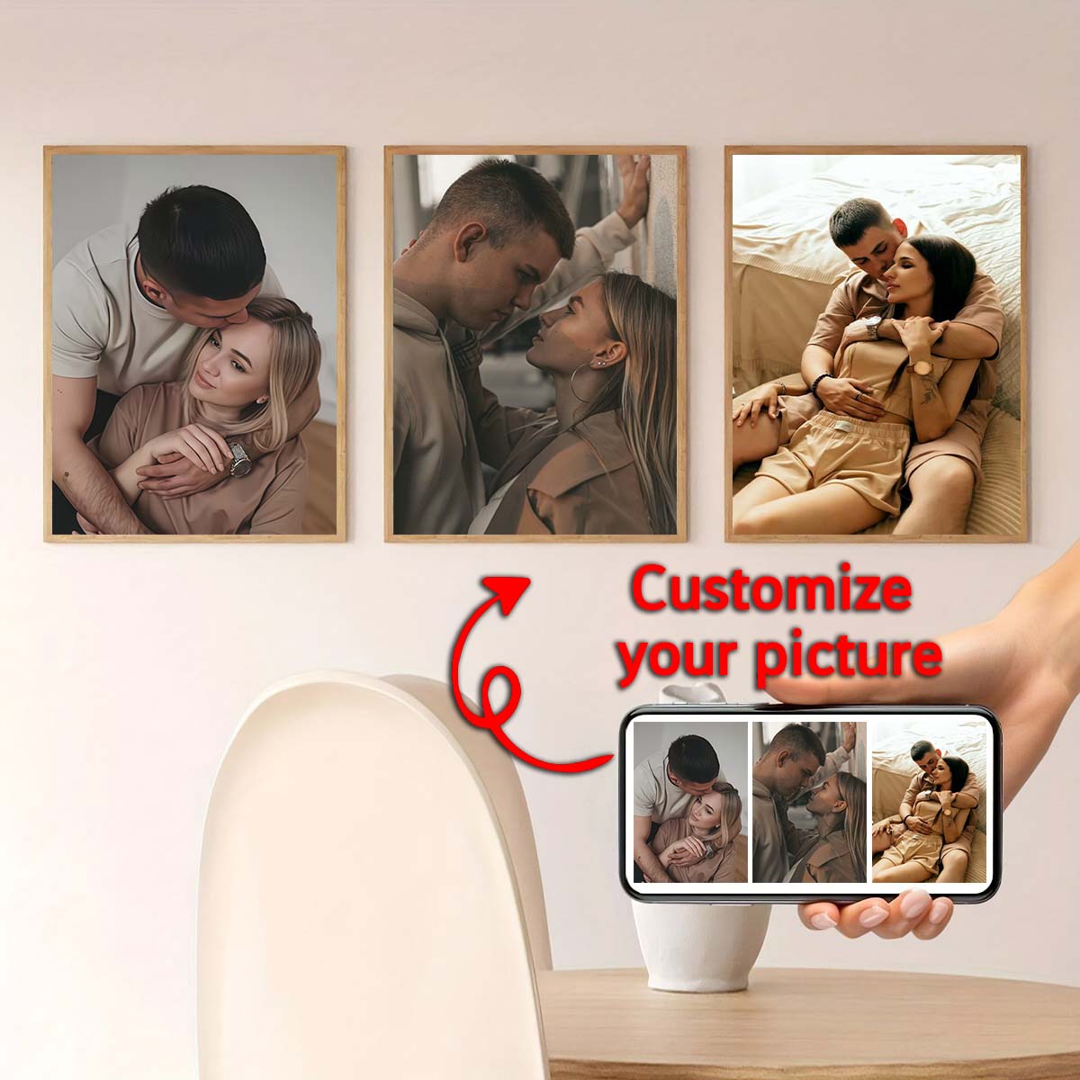 Triptych - 2D custom photo woo - Home Textiles Usa recension och pris