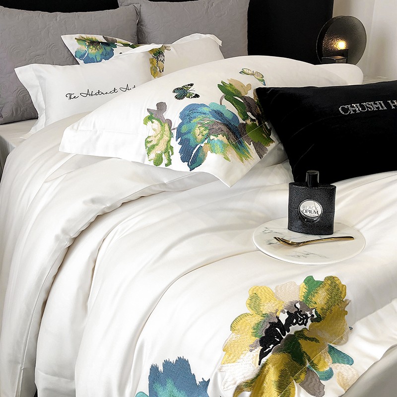 Embroidery White 800TC Egyptia - Home Textiles Super Soft recension och pris