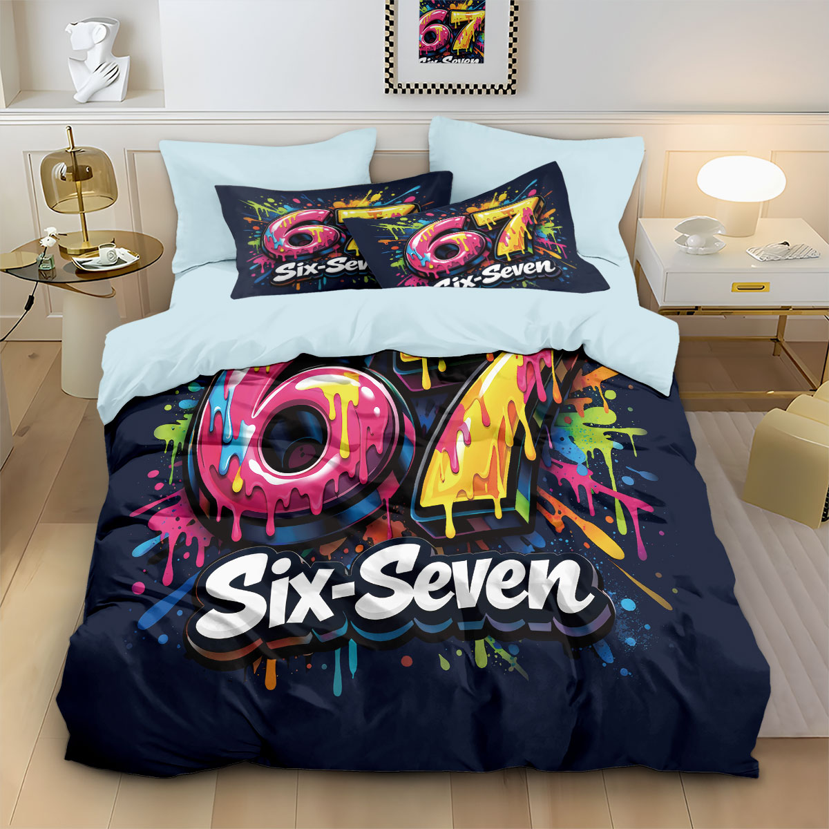 3pcs Graffiti Style Game Contr - Home Textiles Bedding recension och pris