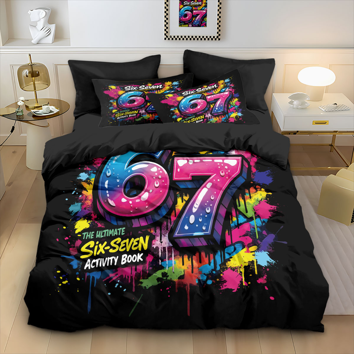 3pcs Graffiti Style Game Contr - Home Textiles Bedding recension och pris