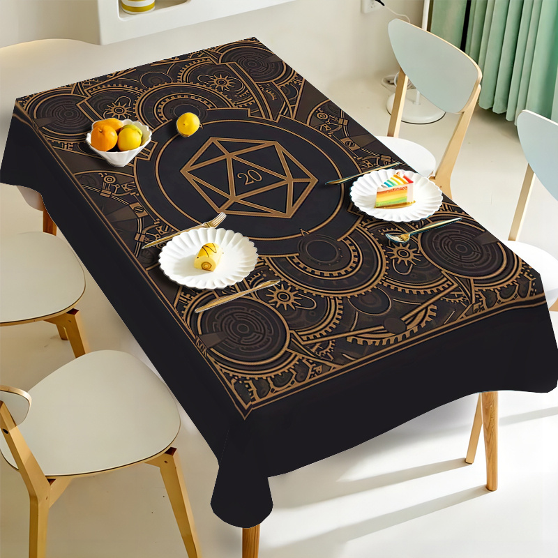 Steampunk Black Golden Gear Pa - Home Textiles Usa recension och pris