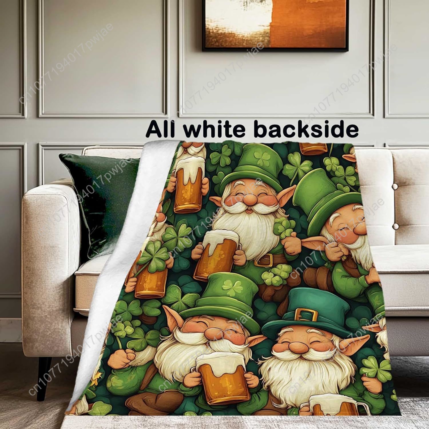 St. Patrick’s Day Gnome Throw  - Home Textiles Usa recension och pris