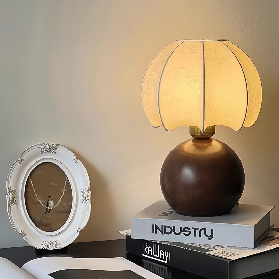 Vintage floral table lamp, med - Home Textiles Usa recension och pris
