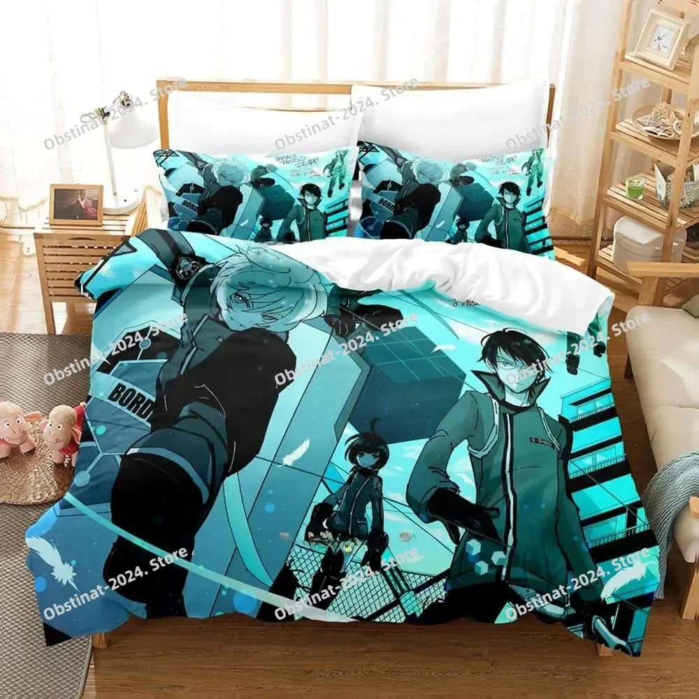 3D Anime World Trigger Bedding - Home Textiles Super Soft recension och pris