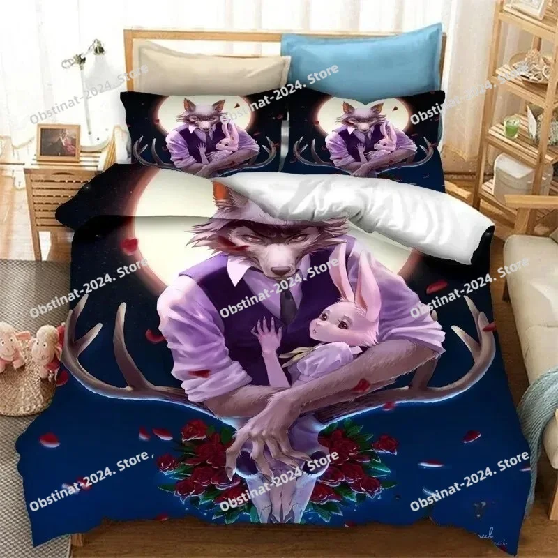 Anime BEASTARS Bedding Set Pri - Home Textiles Super Soft recension och pris