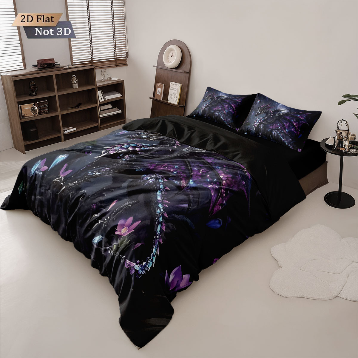3pcs Sacred Western Dragon Sea - Home Textiles Bedding recension och pris