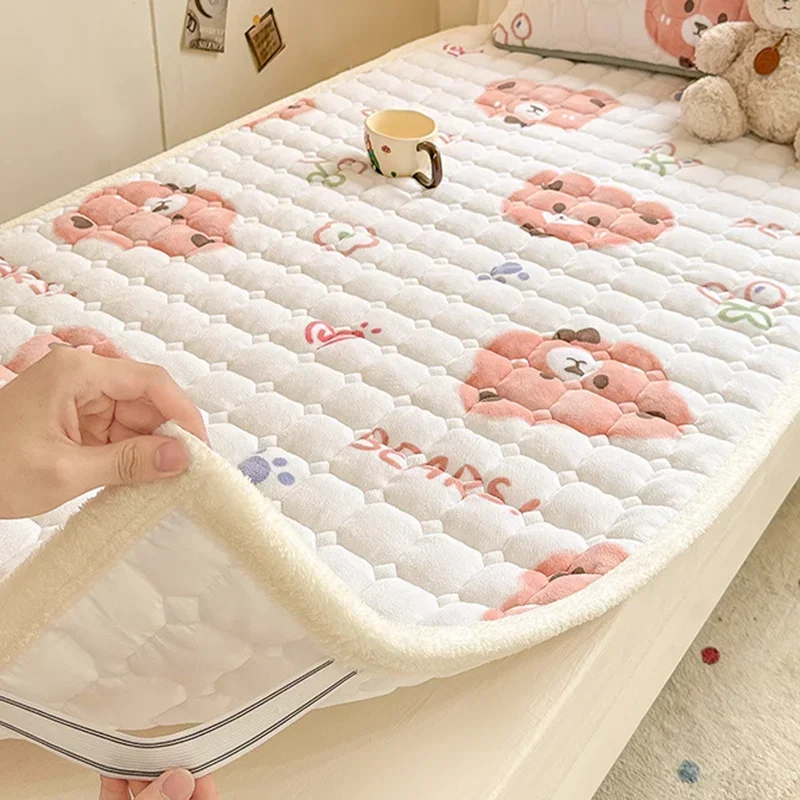 Cartoon Printed Warm Bed Mattr - Home Textiles Super Soft recension och pris