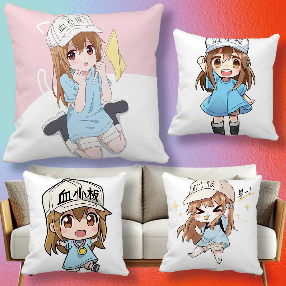 Anime Cells at Work  Pillow co - Home Textiles Definition recension och pris