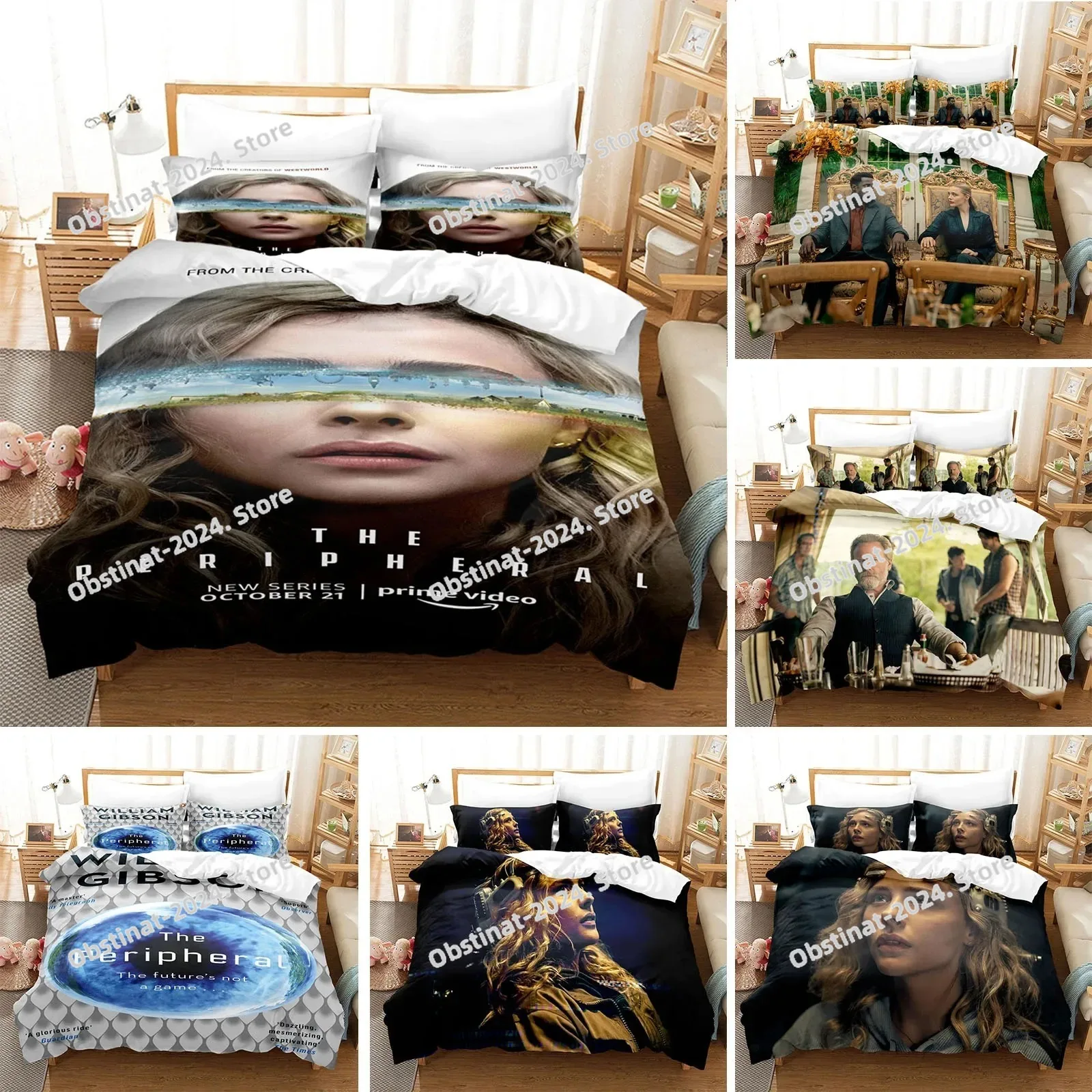 3D Peripheral Bedding Set Prin - Home Textiles Super Soft recension och pris
