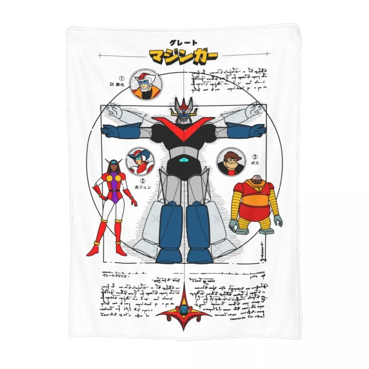 Mazinger Z Robot Tranzor Z Mer - Home Textiles Super Soft recension och pris